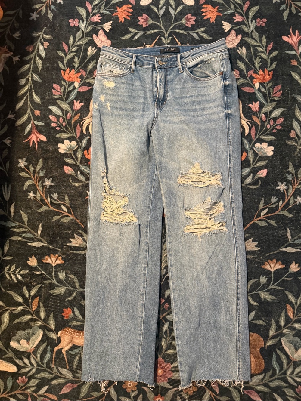 Judy Blue Rigid Magic Distressed Women's Jeans